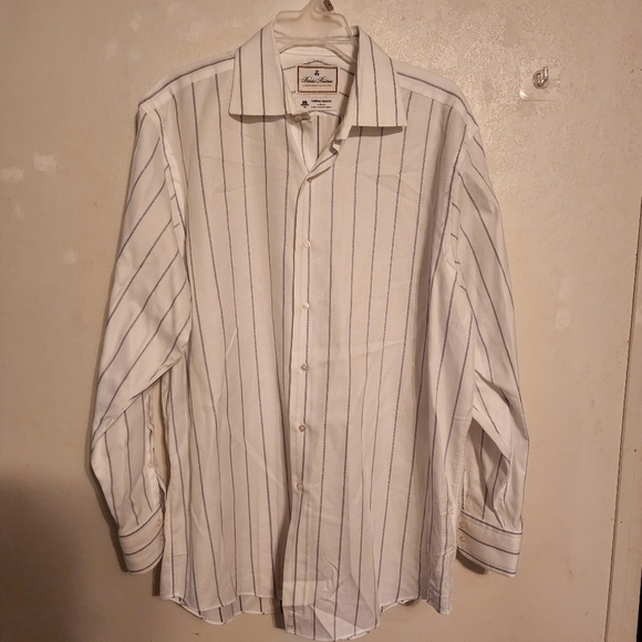 Brooks Brothers Luxury Collection Madison Fit 16.5 Striped Button Down Long Slve - Picture 1 of 9